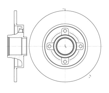 Спирачен диск плътен Ø249mm за CITROEN C3 PICASSO от 2009 до 2017