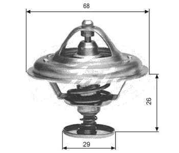 Термостат, охладителна течност GATES TH09781G1 за RENAULT ESPACE I (J11_) от 1984 до 1992