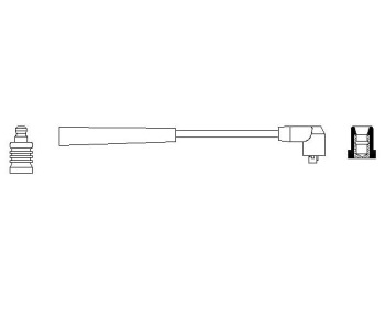 Запалителен кабел BOSCH за PEUGEOT 205 I (741B, 20D) кабриолет от 1986 до 1995