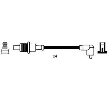 Комплект запалителни кабели NGK за CITROEN BX (XB) от 1983 до 1992