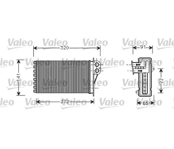 Топлообменник VALEO за PEUGEOT 206 (2E/K) комби от 2002 до 2009