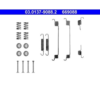 Комплект принадлежности, спирани челюсти ATE за PEUGEOT 206 (2A/C) хечбек от 1998 до 2009