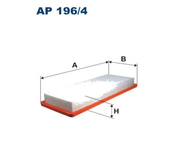 Въздушен филтър FILTRON AP 196/4 за CITROEN C4 I (LC) от 2004 до 2011