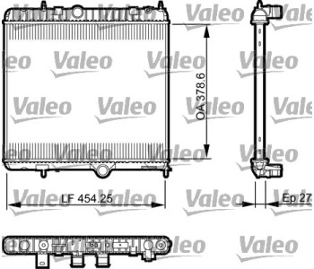 Воден радиатор VALEO за PEUGEOT 3008 (0U_) от 2009 до 2016