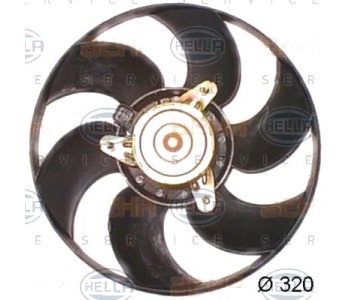 Вентилатор, охлаждане на двигателя HELLA 8EW 351 044-161 за CITROEN ZX (N2) от 1991 до 1997