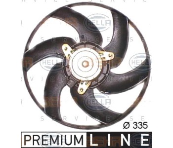 Вентилатор, охлаждане на двигателя HELLA 8EW 351 043-521 за PEUGEOT 306 (7B, N3, N5) седан от 1993 до 2003