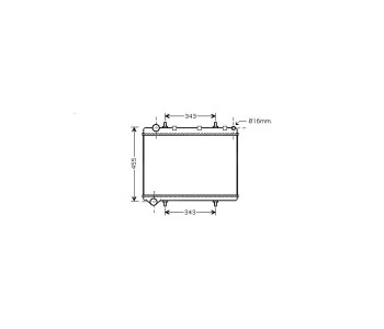 Воден радиатор P.R.C за CITROEN C4 PICASSO I (UD) от 2006 до 2013