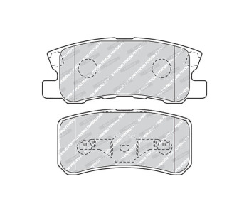 Комплект спирачни накладки FERODO PREMIER за MITSUBISHI OUTLANDER II (CW_W) от 2006 до 2012