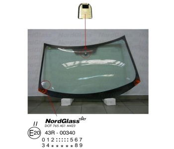 Челно стъкло NordGlass за MITSUBISHI OUTLANDER II (CW_W) от 2006 до 2012