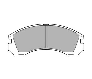 Комплект спирачни накладки DELPHI за MITSUBISHI SIGMA (F2_A, F1_A) от 1990 до 1996