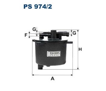 Горивен филтър FILTRON PS 974/2 за PEUGEOT 407 (6D_) седан от 2004