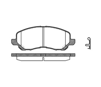 Комплект спирачни накладки ROADHOUSE за MITSUBISHI GALANT VIII (EA_) от 1996 до 2004