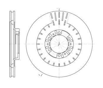 Спирачен диск вентилиран Ø314mm за MITSUBISHI L200 (K7_T, K6_T) от 1996 до 2007