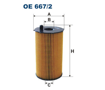 Маслен филтър FILTRON OE 667/2 за CITROEN C5 III (RD) от 2008 до 2017