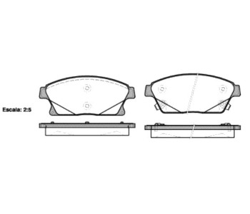 Комплект спирачни накладки ROADHOUSE за CHEVROLET CRUZE (J305) хечбек от 2010