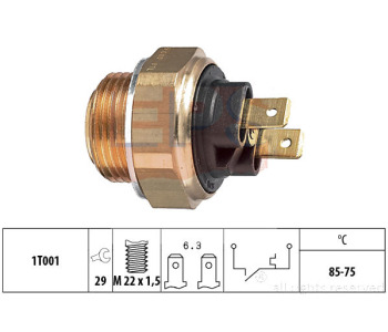 Термошалтер, вентилатор на радиатора EPS 1.850.008 за ALFA ROMEO 164 (164) от 1987 до 1998