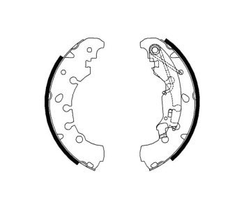 Комплект спирачни челюсти FERODO за FIAT PUNTO (188) от 1999 до 2012