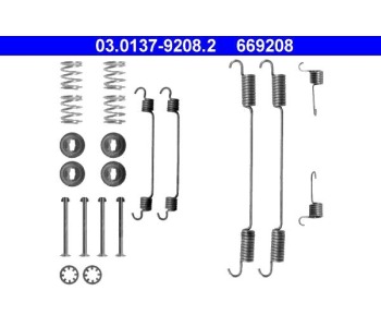 Комплект принадлежности, спирани челюсти ATE за PEUGEOT EXPERT (223) платформа от 1995 до 2006