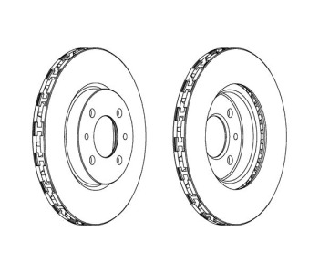 Спирачен диск вентилиран Ø257mm FERODO за FIAT PANDA (169) от 2003 до 2012