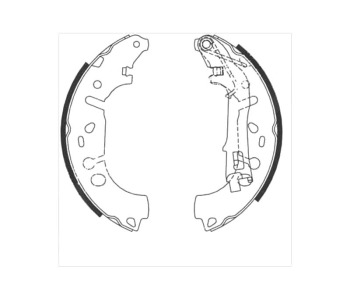 Комплект спирачни челюсти STARLINE за OPEL CORSA D (S07) от 2006 до 2014