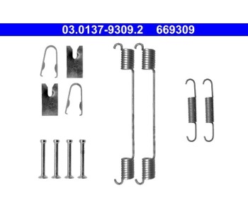 Комплект принадлежности, спирани челюсти ATE за FIAT DOBLO (263) товарен от 2010