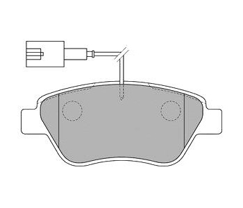 Комплект спирачни накладки DELPHI за FIAT PANDA (169) от 2003 до 2012