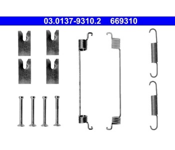 Комплект принадлежности, спирани челюсти ATE за FIAT PANDA (169) от 2003 до 2012