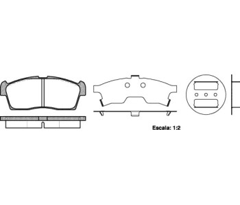 Комплект спирачни накладки ROADHOUSE за SUZUKI ALTO (FF) от 2004 до 2009