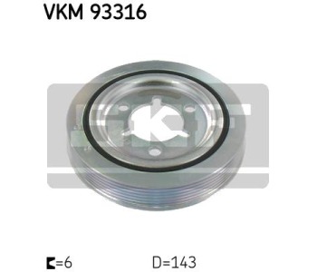 Ремъчна шайба, колянов вал SKF VKM 93316 за CITROEN C4 I (LC) от 2004 до 2011