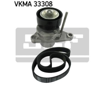 Комплект пистов ремък SKF VKMA 33308 за CITROEN C4 I купе (LA) от 2004 до 2011