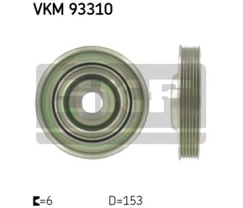 Ремъчна шайба, колянов вал SKF VKM 93310 за FIAT ULYSSE II (179) от 2002 до 2011