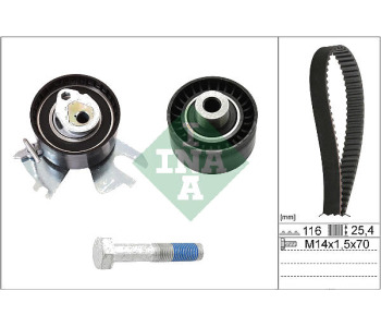 Комплект ангренажен ремък INA 530 0449 10 за PEUGEOT 307 (3A/C) хечбек от 2000 до 2008