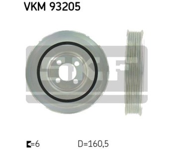 Ремъчна шайба, колянов вал SKF VKM 93205 за FIAT PANDA (312, 319) от 2012