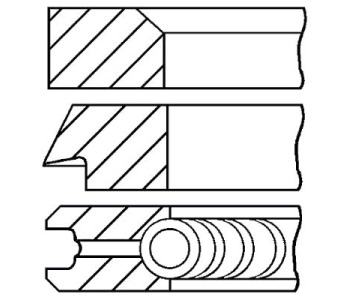 Комплект сегменти (+0.00mm) GOETZE за FORD RANGER III (TKE) от 2011