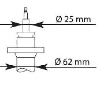 Амортисьор, маслен KAYABA за CITROEN JUMPER I (230L) товарен от 1994 до 2002