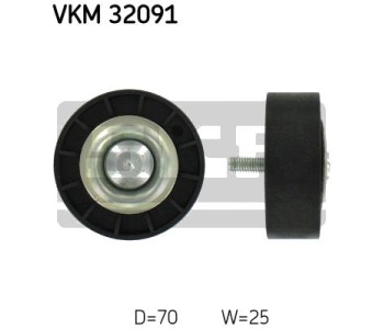Паразитна/ водеща ролка, пистов ремък SKF VKM 32091 за FIAT DUCATO (230) платформа от 1994 до 2002