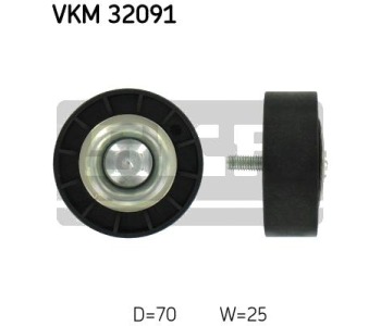 Паразитна/ водеща ролка, пистов ремък SKF VKM 32091 за CITROEN JUMPER II (244) платформа от 2002 до 2006