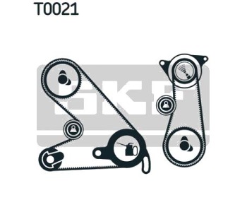 Комплект ангренажен ремък SKF VKMA 03050 за PEUGEOT J5 (290L) платформа от 1990 до 1994