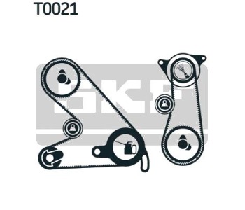 Комплект ангренажен ремък SKF VKMA 03050 за PEUGEOT J5 (280L) платформа от 1981 до 1990