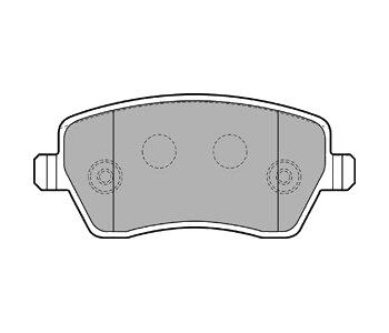 Комплект спирачни накладки DELPHI за RENAULT MODUS (F/JP0_) от 2004 до 2012