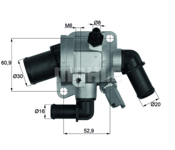 Термостат, охладителна течност MAHLE TI 173 88 за FIAT QUBO (225_) от 2008