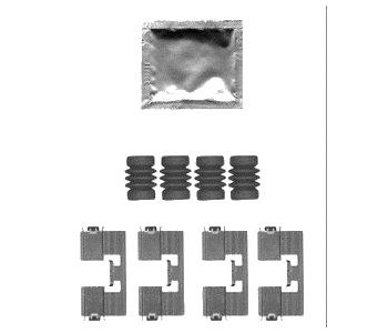 Комплект принадлежности дискови накладки DELPHI за CHEVROLET CRUZE (J305) хечбек от 2010