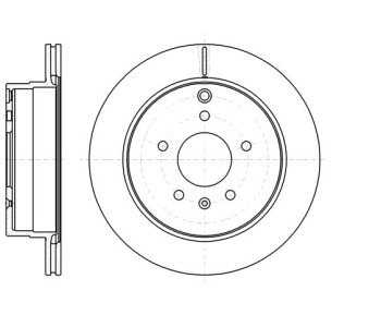Спирачен диск вентилиран Ø303mm за CHEVROLET CAPTIVA (C100, C140) от 2006 до 2011