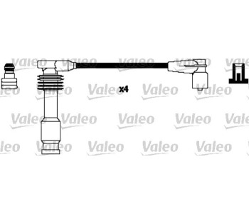 Комплект запалителни кабели VALEO за OPEL ASTRA F (53_, 54_, 58_, 59_) хечбек от 1991 до 1998