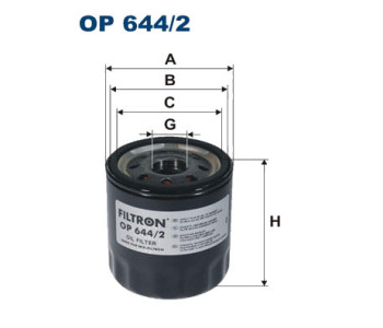 Маслен филтър FILTRON OP 644/2 за DODGE CALIBER от 2006 до 2012