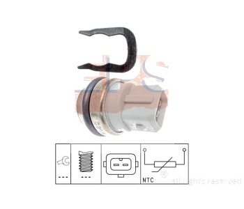 Датчик, температура на охладителната течност EPS 1.830.254 за RENAULT CLIO II (BB0/1/2_, CB0/1/2_) от 1998 до 2005