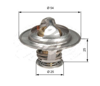 Термостат, охладителна течност GATES TH13076G1 за RENAULT TRAFIC I (TXX) товарен от 1989 до 2001