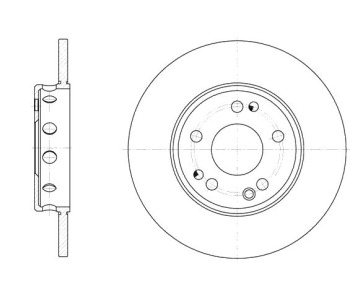 Спирачен диск плътен Ø236mm за OPEL CORSA C (F08, F68) от 2000 до 2009