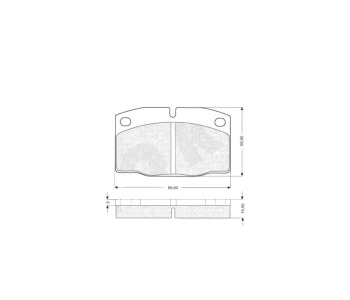 Комплект спирачни накладки STARLINE за OPEL CORSA A (S83) хечбек от 1982 до 1991