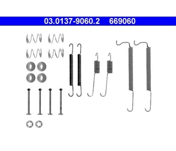 Комплект принадлежности, спирани челюсти ATE за OPEL ASCONA C (81_, 86_, 87_, 88_) седан от 1981 до 1988